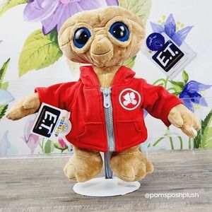 NEW Build a Bear E.T. Alien Plush Red Hoodie Sweater Lights & 5in1 Sound Box